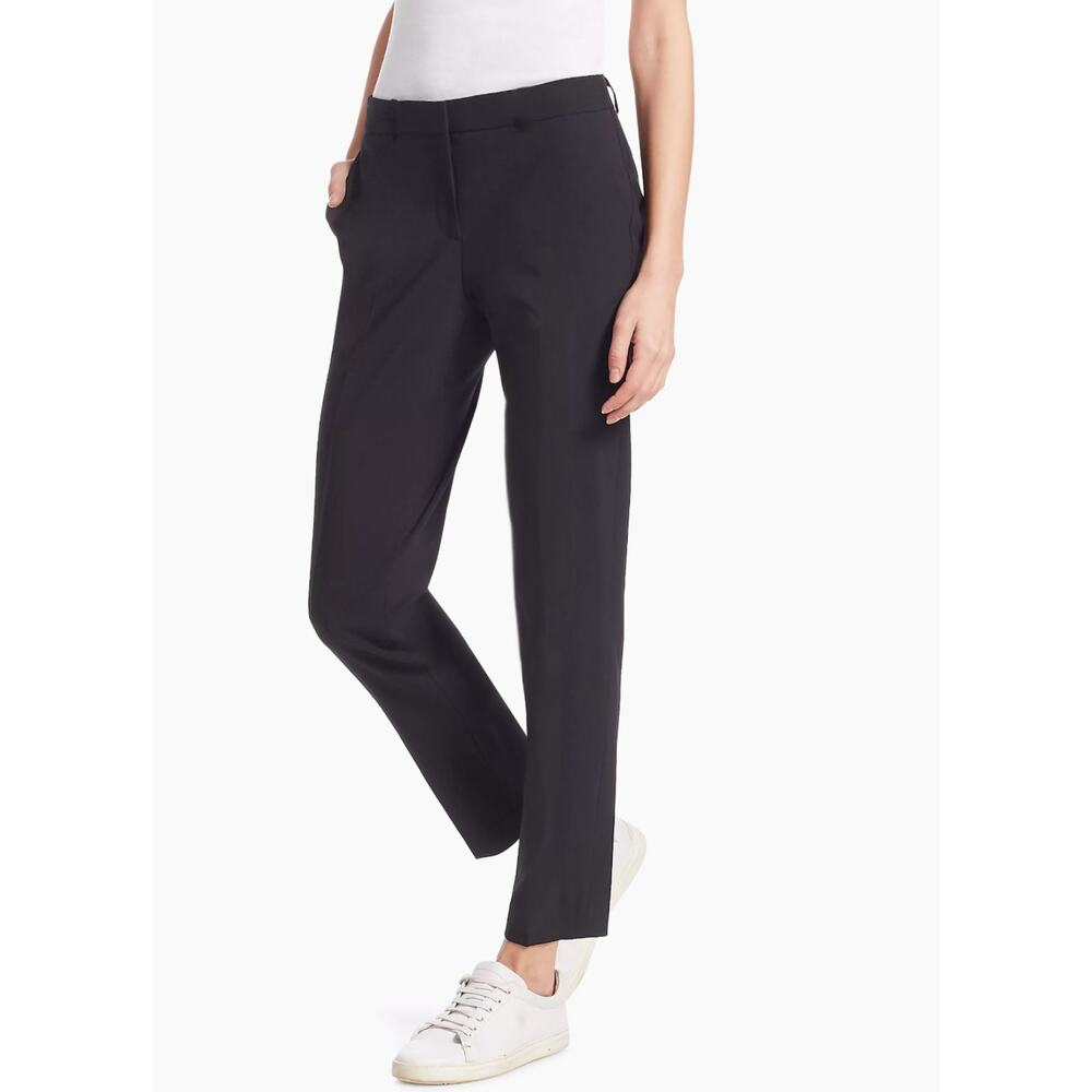 Theory Black Perform Tech Classic Skinny Leg Trouser Pants 8